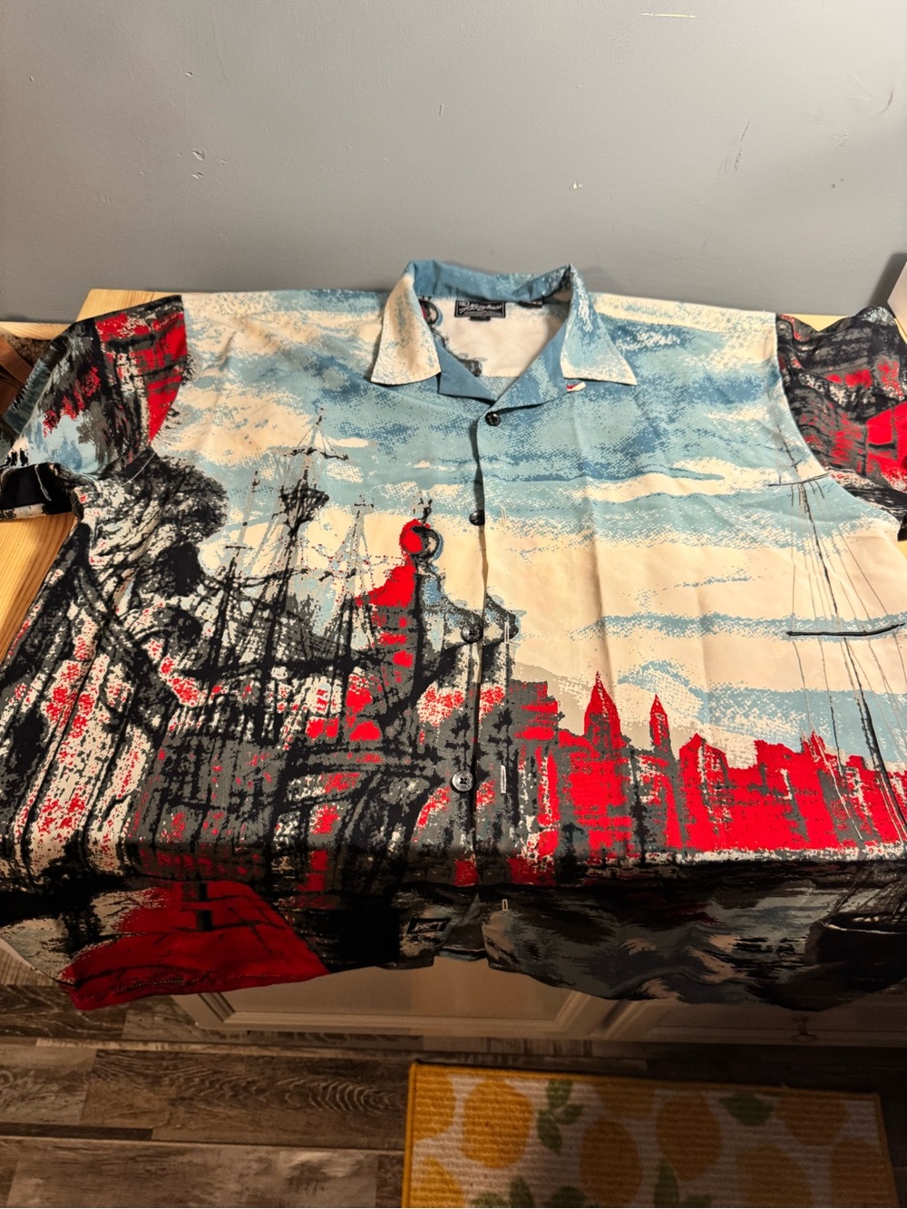 Karl Kani graphic cityscape button up shirt - Picture 12 of 16